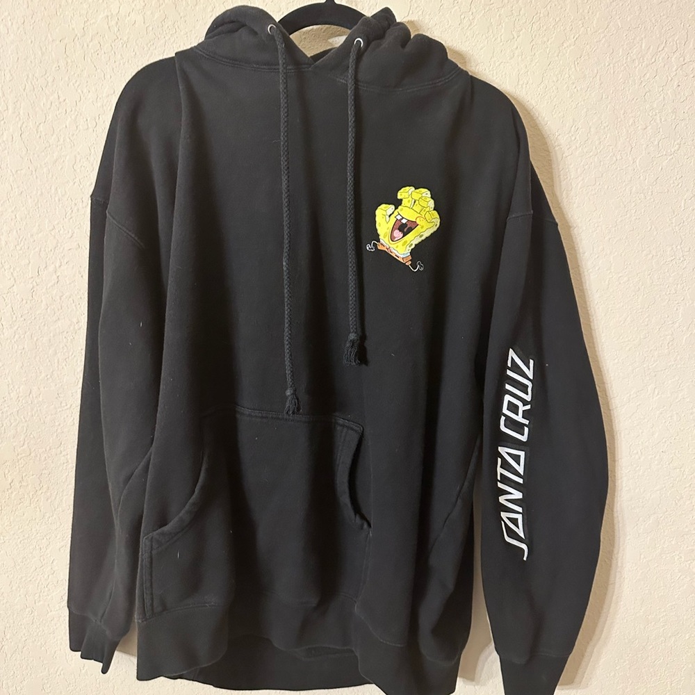 Santa Cruz XL SpongeBob black hoodie